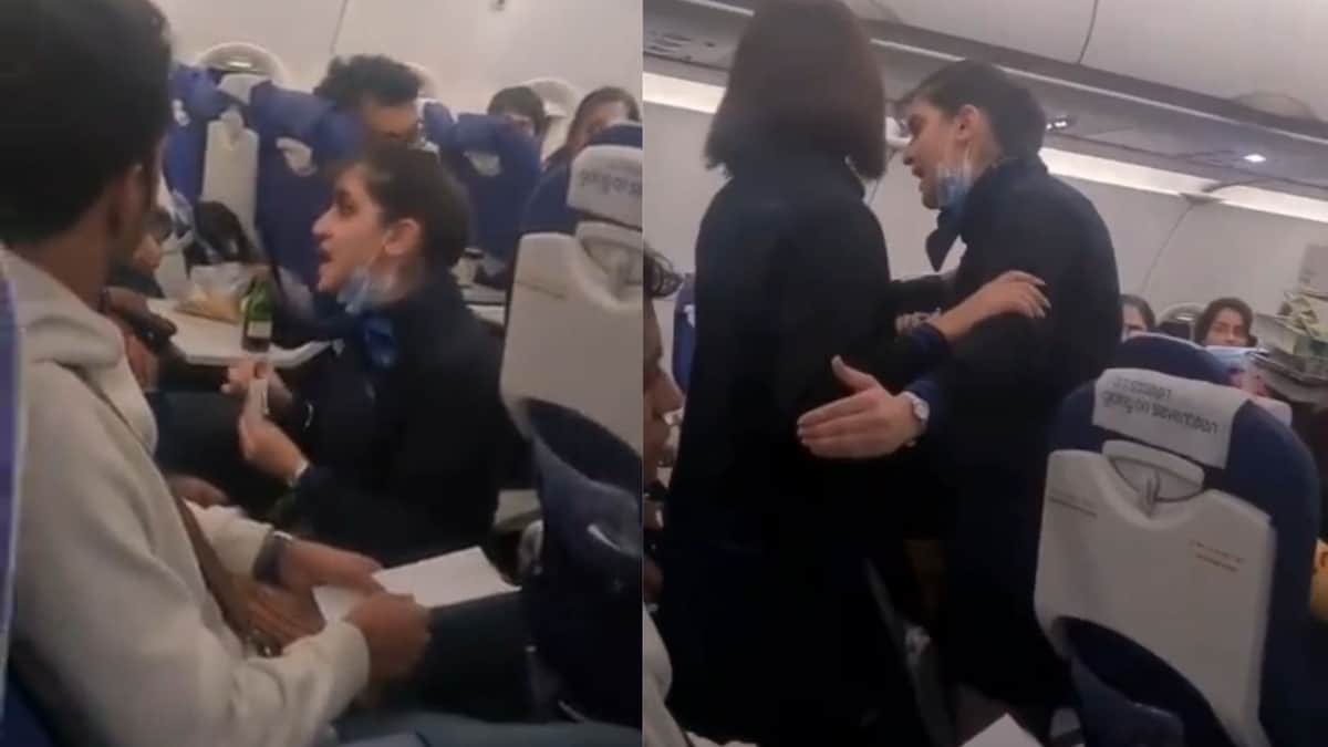 VIDEO: Azafata 'explota' contra pasajero que le gritó en pleno vuelo