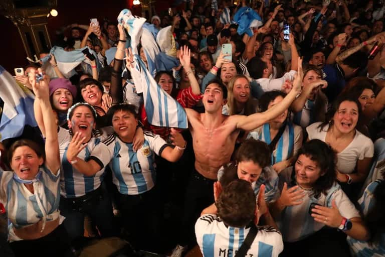 Video: Festejos en todo el mundo por el título de Argentina en Qatar 2022