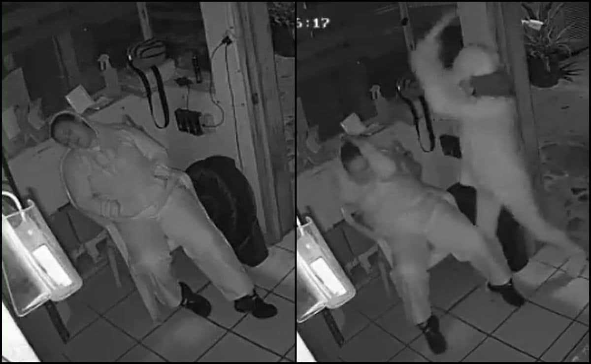 Video: Mujer golpea a martillazos a una guardia de seguridad en Nayarit