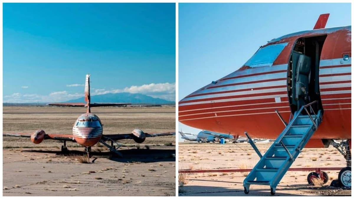 Subastan el jet privado que alguna vez fue de Elvis Presley, el Lockheed 1329 JetStar de 1962