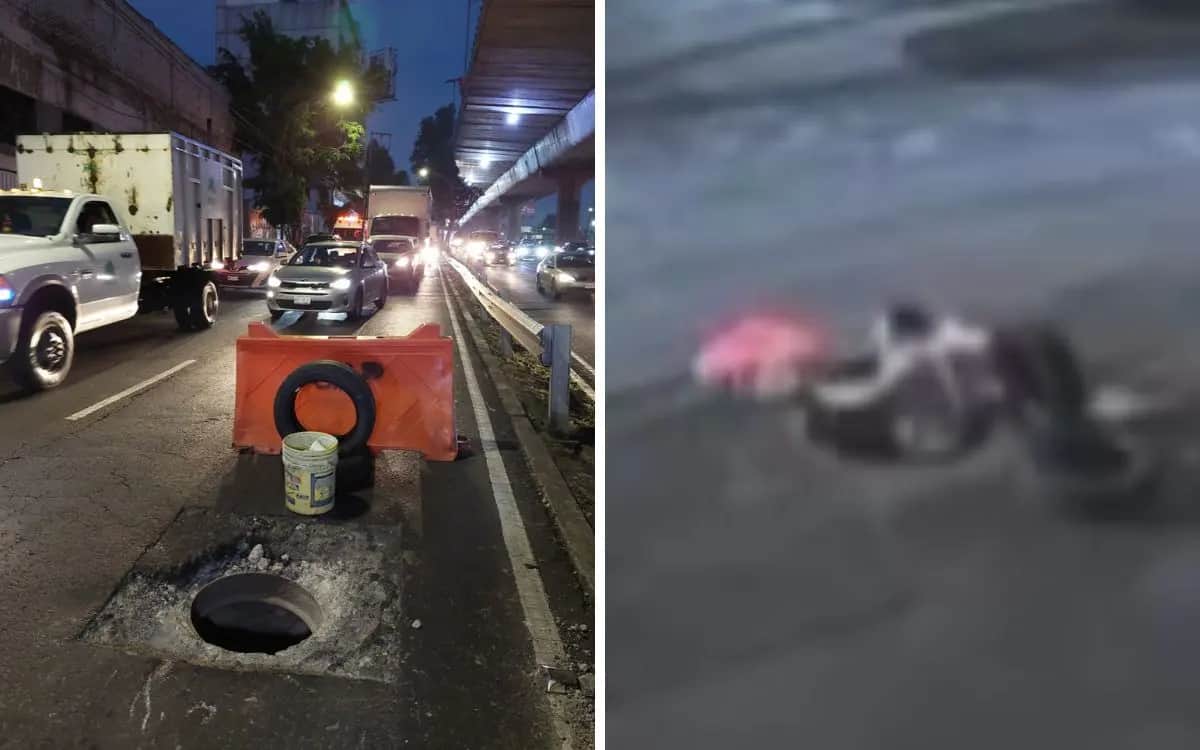 Coladeras en CDMX siguen provocando accidentes