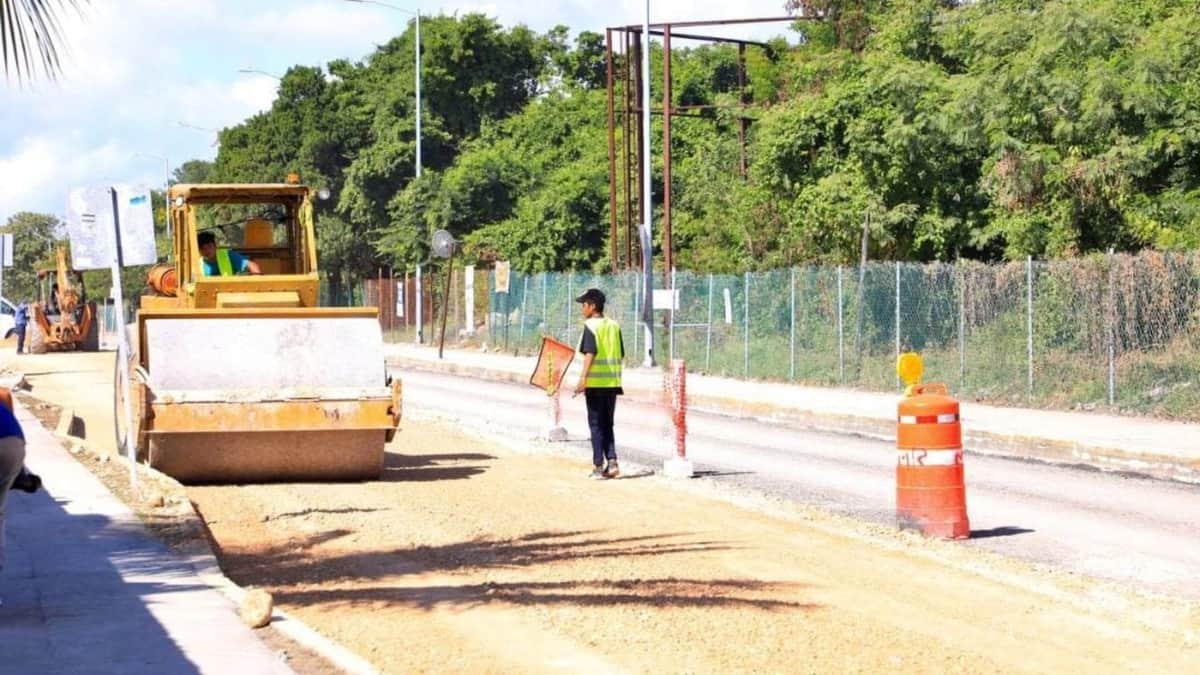 Obras de Fonatur en la carretera en Playa del Carmen estarán listas a mediados de año