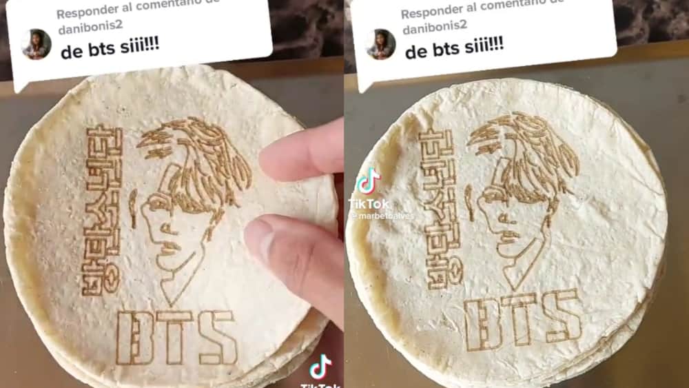 Video: Hombre vende tortillas personalizadas de BTS
