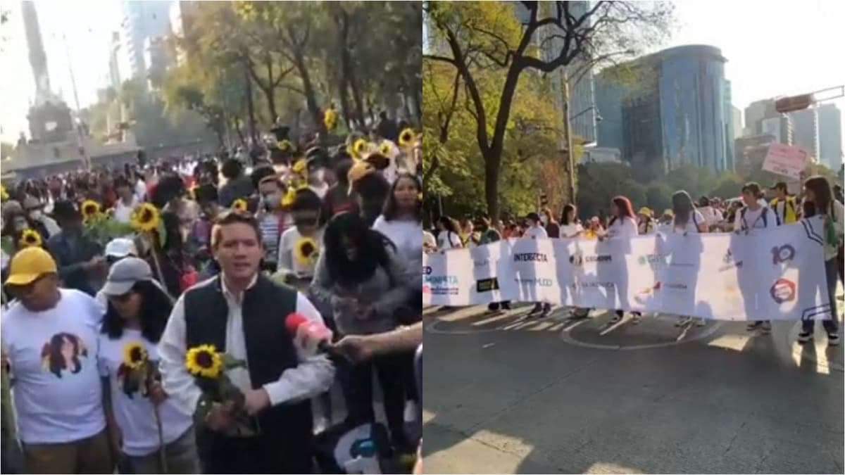 Video: Marcha contra presencia de la Guardia Nacional en el Metro CDMX