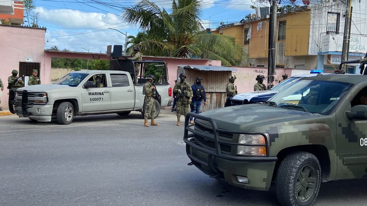 Tras cateo, detienen a presunta célula delictiva, en la colonia Tierra Maya de Cancún
