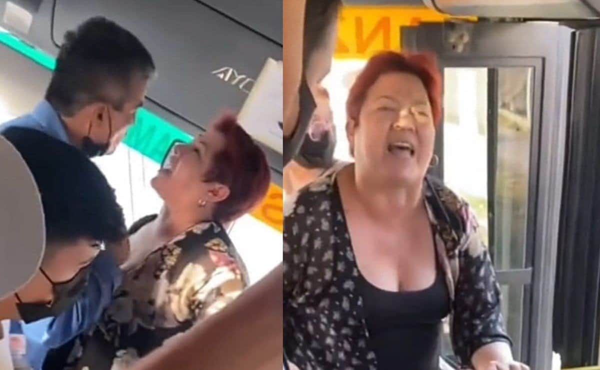 Video: Mujer pelea con chofer de camión, lanza piedra y le pega a bebé