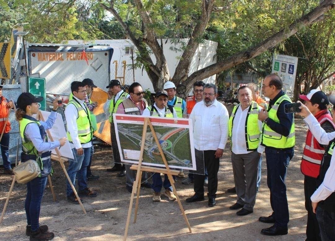 Supervisa SICT proyectos que se construyen en Cancún como bulevar Colosio y Puente Nichupté
