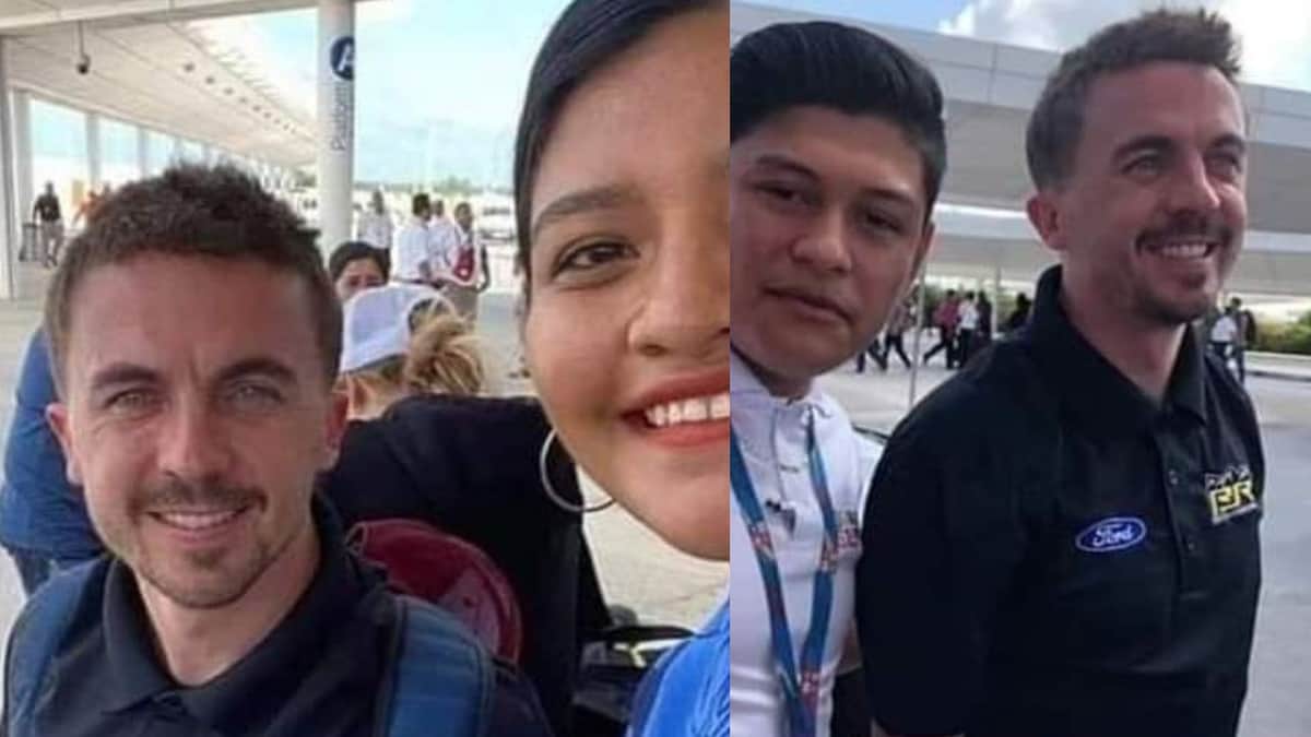 Fans se fotografían junto a Frankie Muniz, de 'Malcolm el de en Medio', en su visita a Cancún