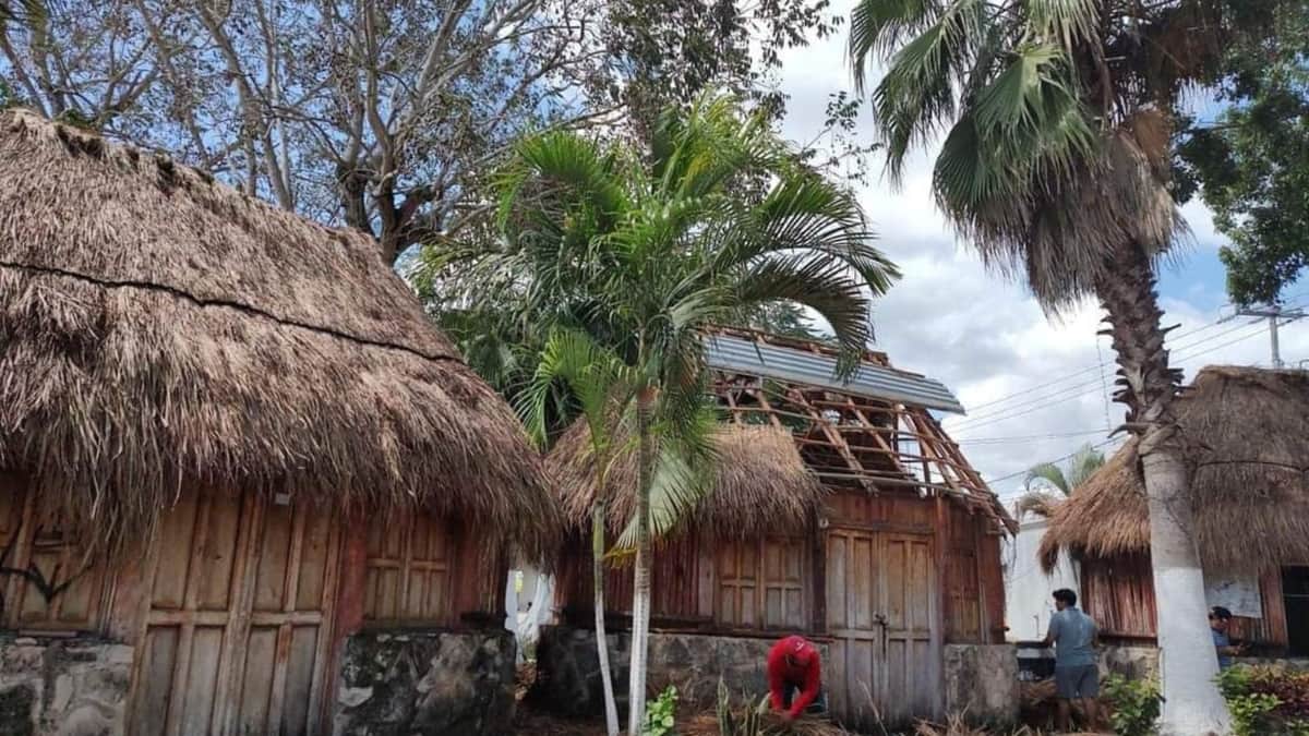 Rehabilitan Las Palapas del parador turístico de Leona Vicario