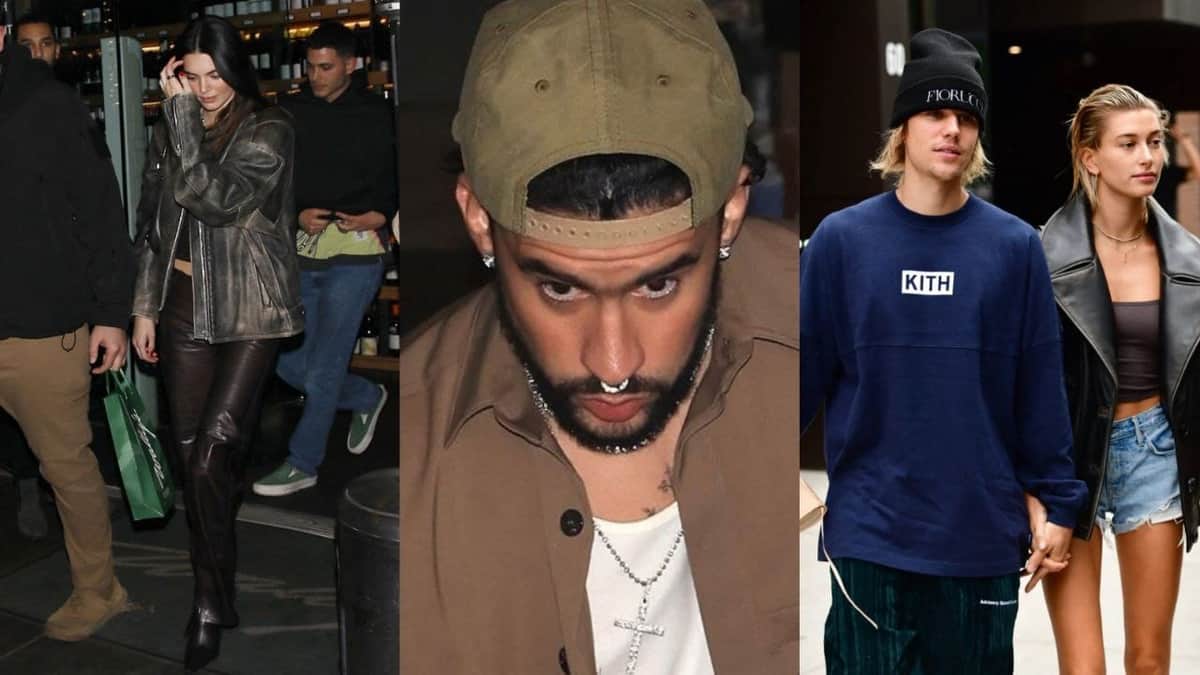 Video: Justin junto a Hailey Bieber en una cita doble con Kendall Jenner y Bad Bunny en Los Ángeles