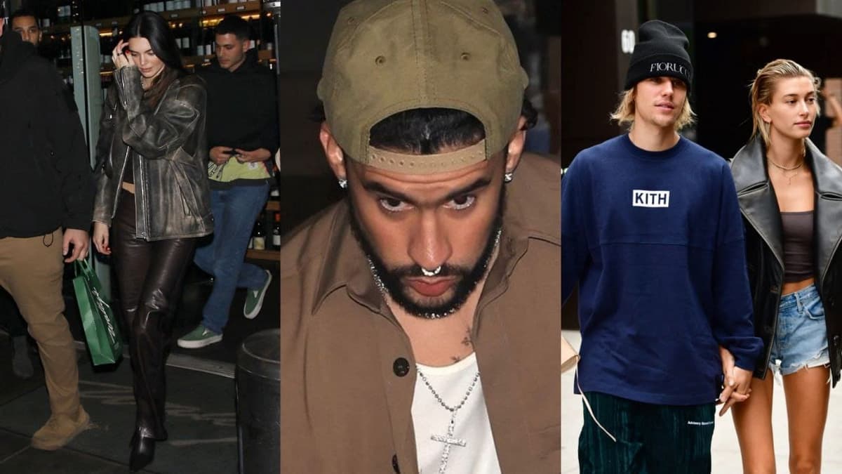 Video: Justin junto a Hailey Bieber en una cita doble con Kendall Jenner y Bad Bunny en Los Ángeles