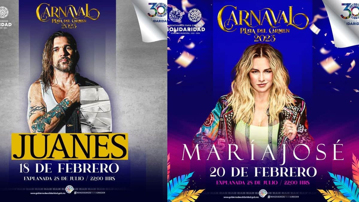 Celebran Carnaval con grandes conciertos de María José y Juanes