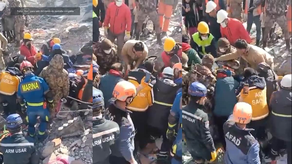 Equipo mexicano en Turquía logra rescatar a niña de 8 años con vida