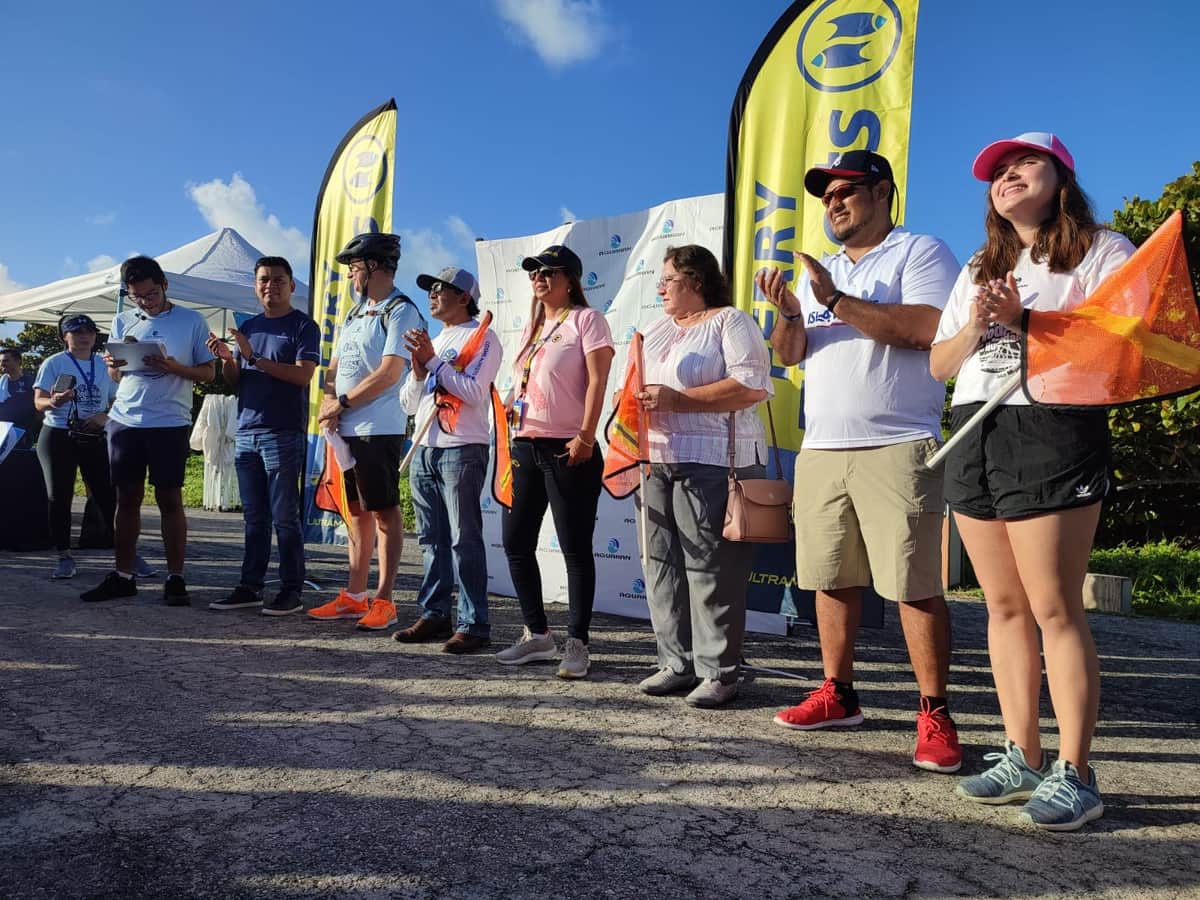Gran participación la "Rodada por los Humedales" en Isla Mujeres