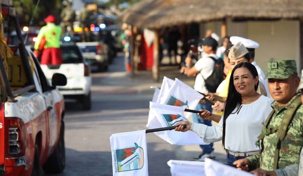 Blanca Merari da el banderazo de inicio del operativo vacacional de Semana Santa en Puerto Morelos