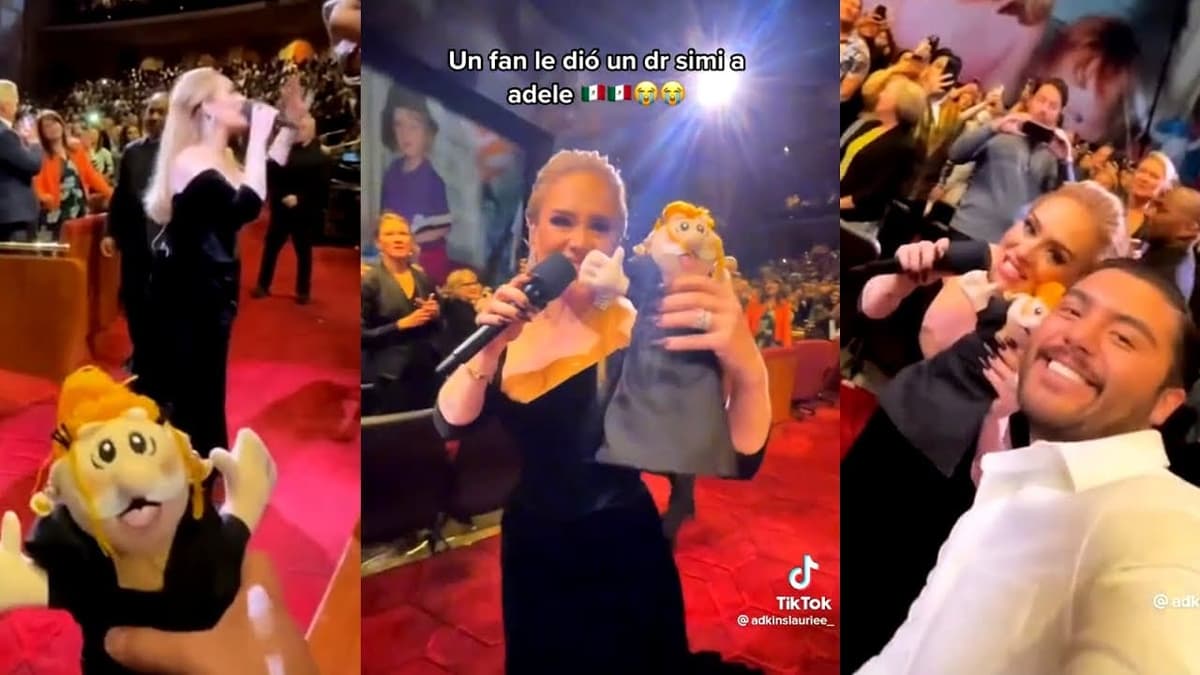 Video: Mexicano sorprende a Adele con un Dr. Simi durante concierto en Las Vegas