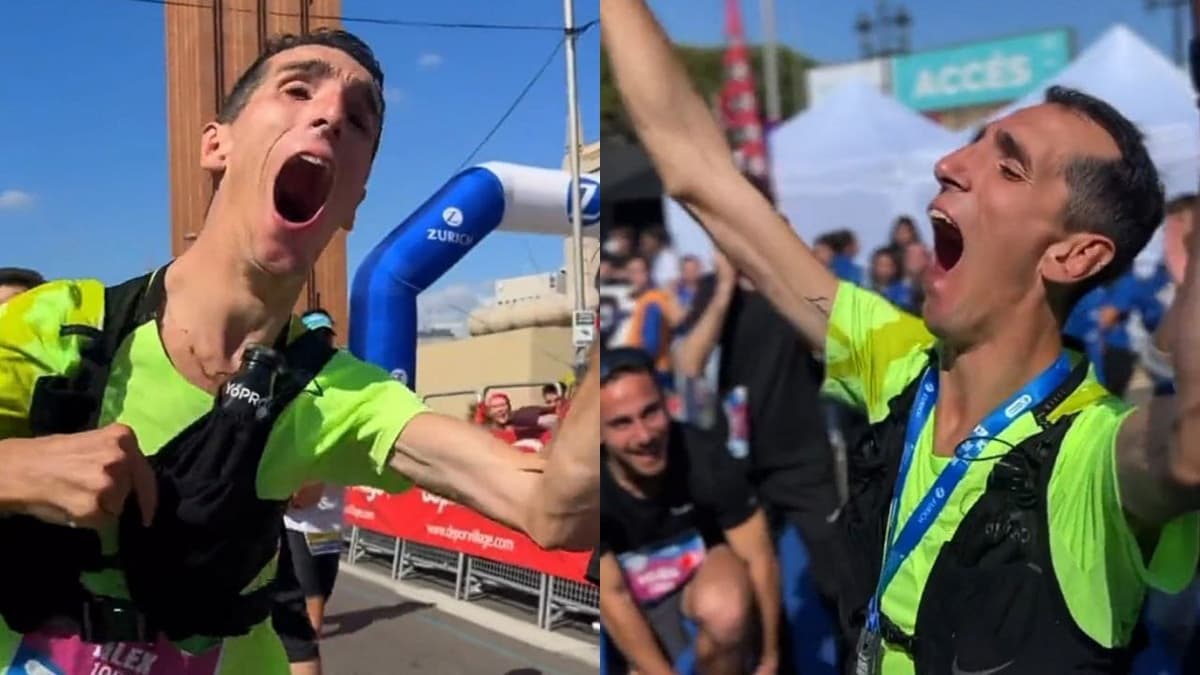 Alex Roca, la primera persona con discapacidad severa que acaba un maratón