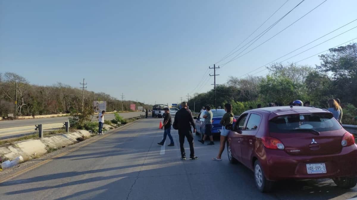 Muere hombre arrollado en la carretera Tulum - Playa del Carmen