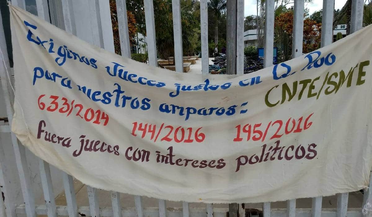 Buscará CNTE a López Obrador para reinstalación de maestros en Quintana Roo
