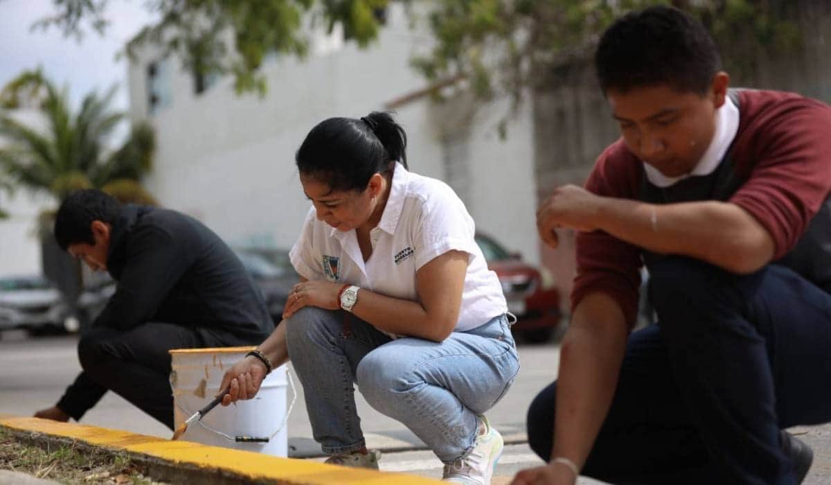 Participa Blanca Merari en jornada de limpieza del parque Punta Corcho