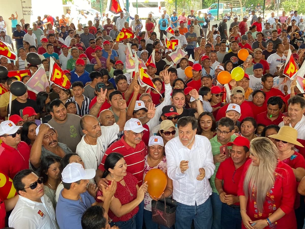 Anuncia Fernández Noroña, desde Tulum, encuesta propia para medir arrastre de 'corcholatas'