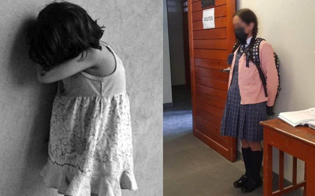 Detienen a hombre con falda escolar y trenzas falsas que fotografiaba a niñas en baños de colegio