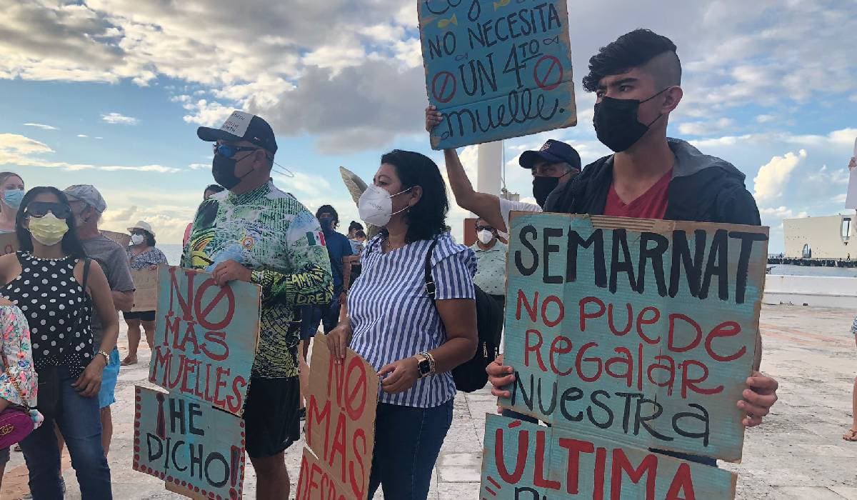 Suspensión contra construcción de cuarto muelle en Cozumel sigue vigente