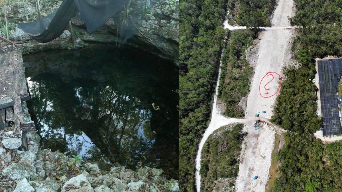 Por trabajos del Tren Maya, tapan cenote milenario con piedras