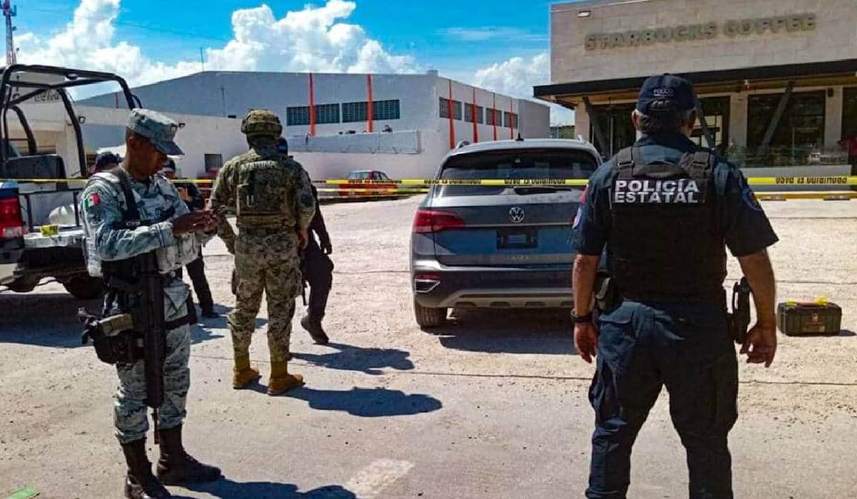 Fallece pistolero herido en Starbucks de Tulum