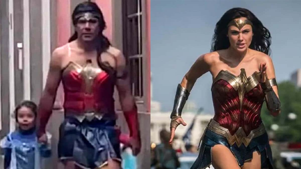 Papá se disfraza de Mujer Maravilla para complacer a su hija y le llaman “gay”