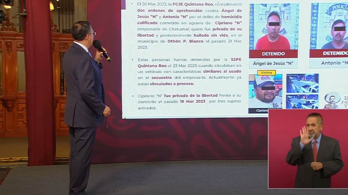 Destacan trabajo de las autoridades de seguridad de Quintana Roo en la conferencia mañanera del Presidente Andrés Manuel López Obrador
