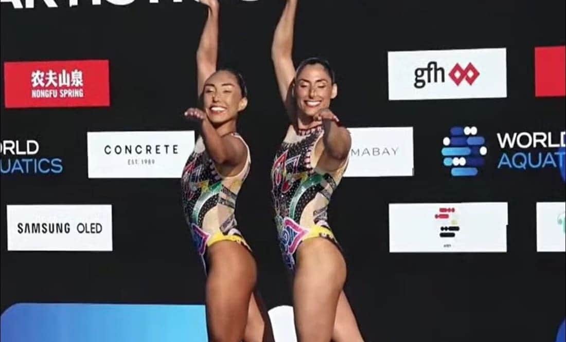 Mexicanas se llevan otra medalla de oro en la Copa del Mundo de Natación Artística; ganaron la competencia de Dueto Libre