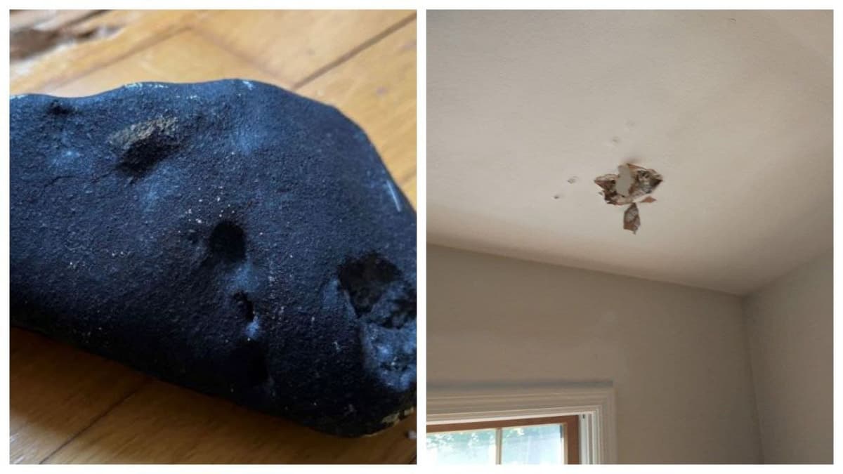 Un meteorito atravesó el techo de una casa en Nueva Jersey