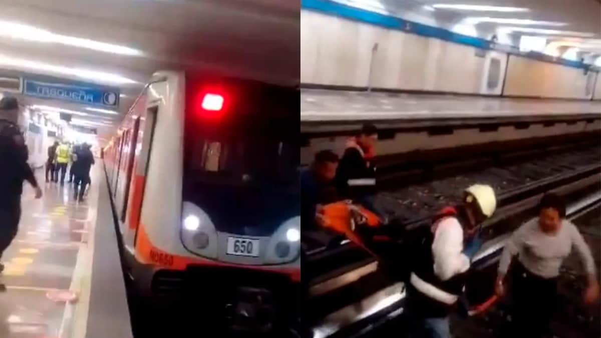 Joven se lanza a las vías del Metro Bellas Artes y sobrevive