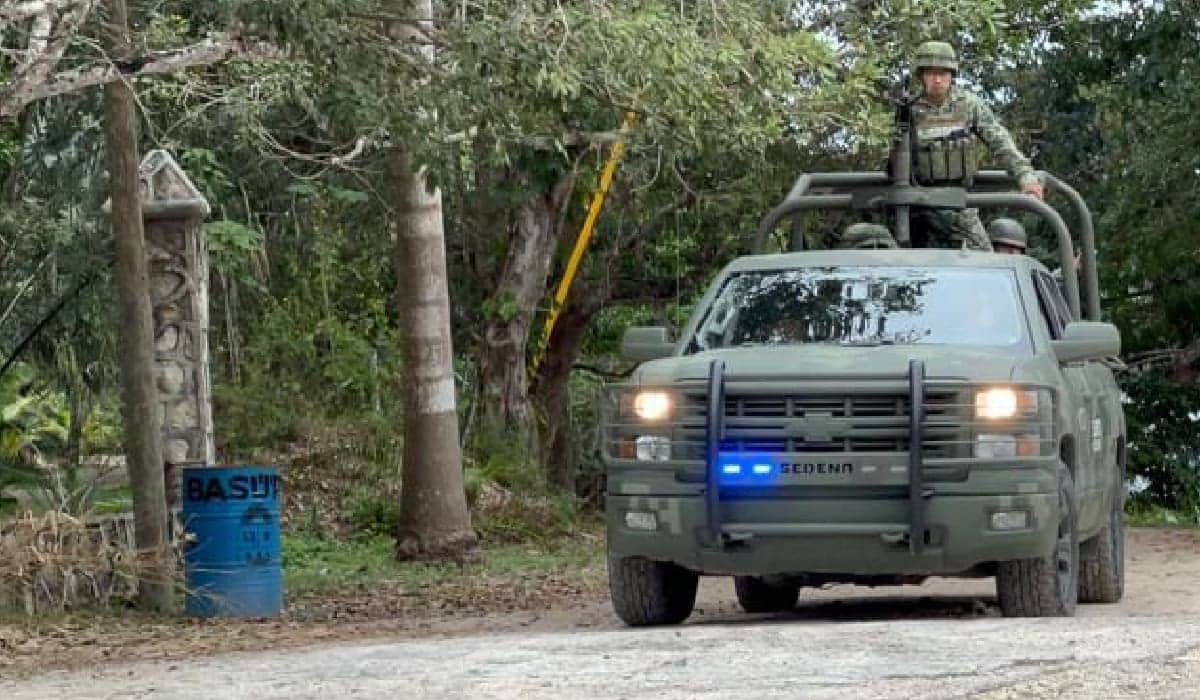 Realizan operativo para encontrar a sujeto que disparó contra trabajadores del Tren Maya