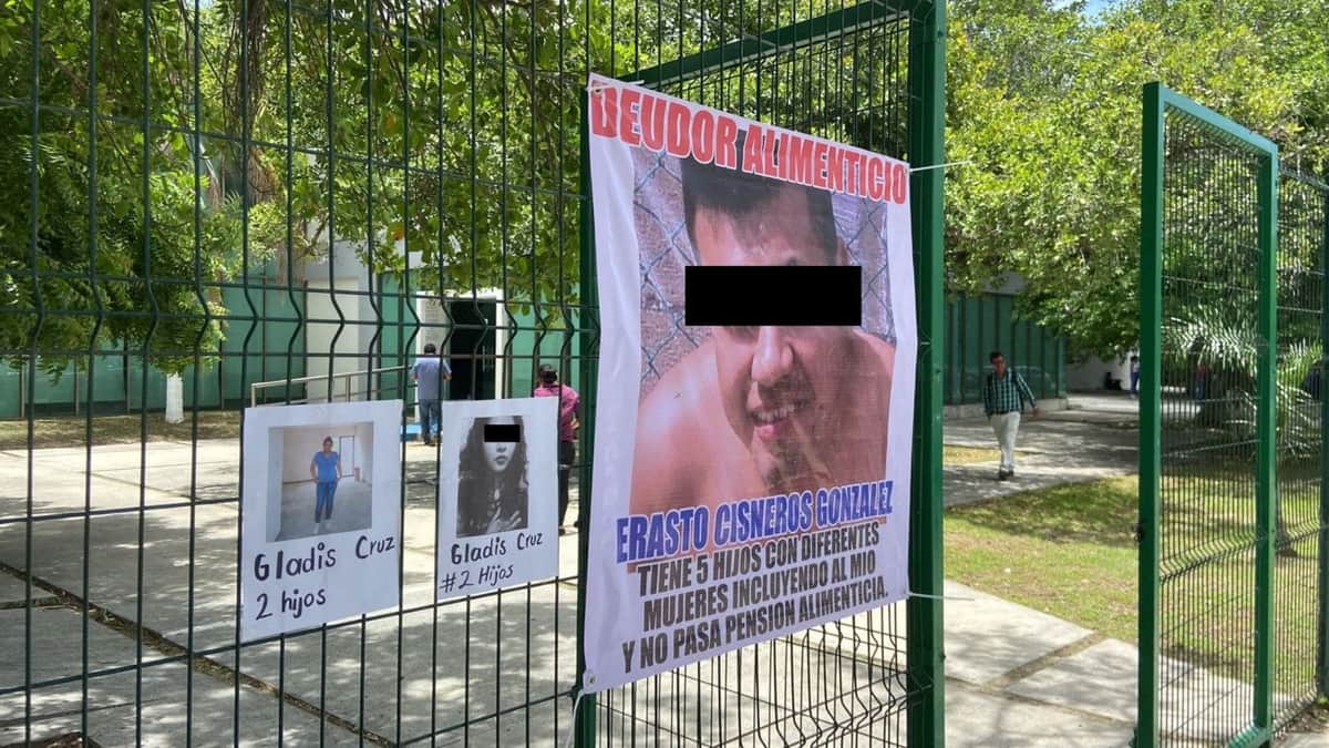 Tendedero de deudores alimentarios no se colocó en Cancún debido a amenazas contra madres y activistas