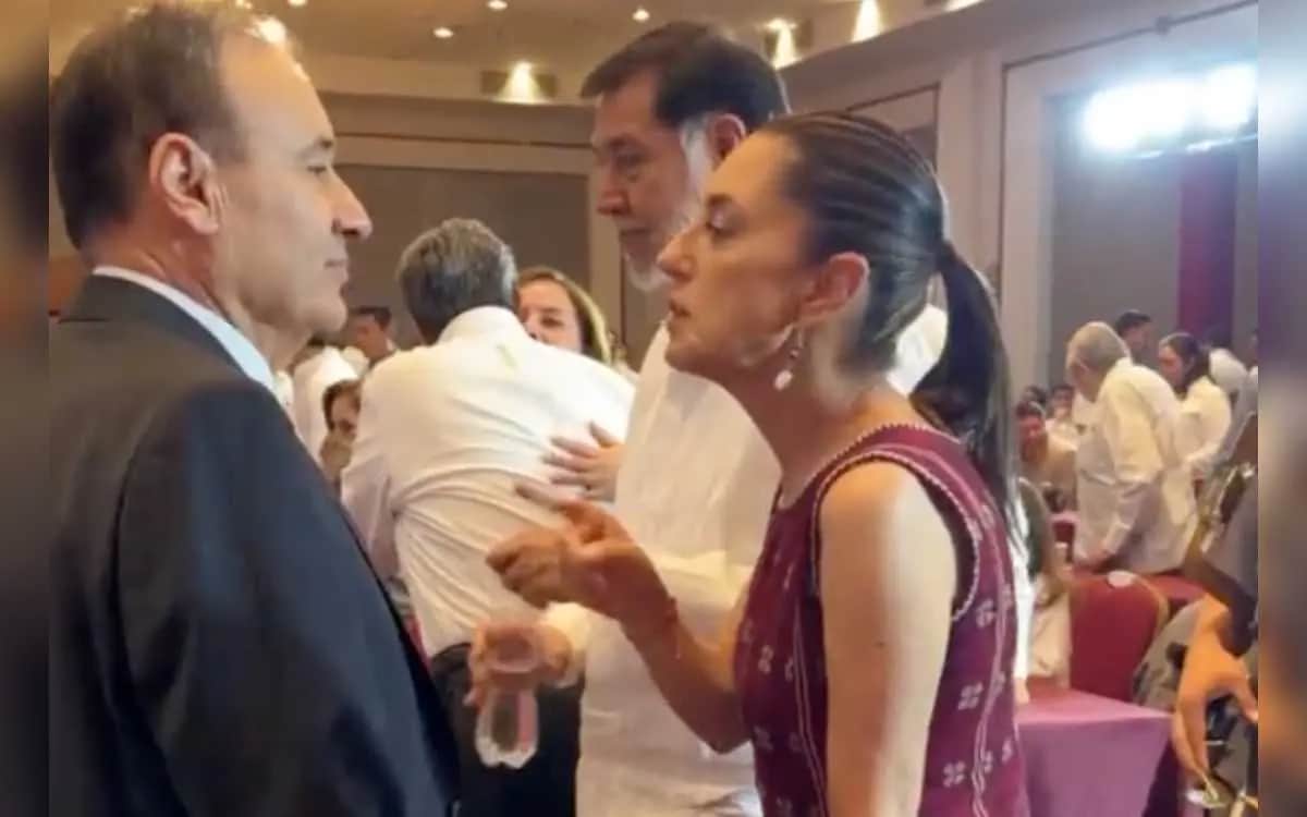 VIDEO: El reclamo de Sheinbaum a Durazo en cónclave de Morena