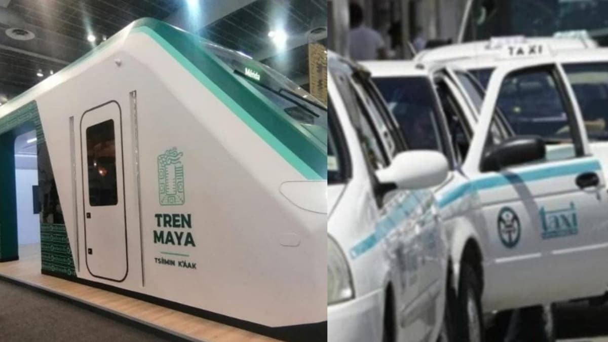 Taxistas de Playa del Carmen negocian para poder operar en la terminal del Tren Maya