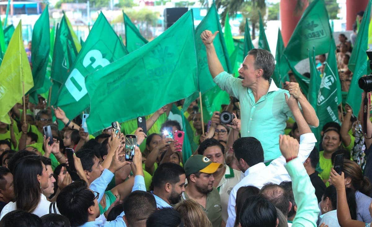 Manuel Velasco destapa a Pablo Bustamante ante más de 6 mil personas en Cancún