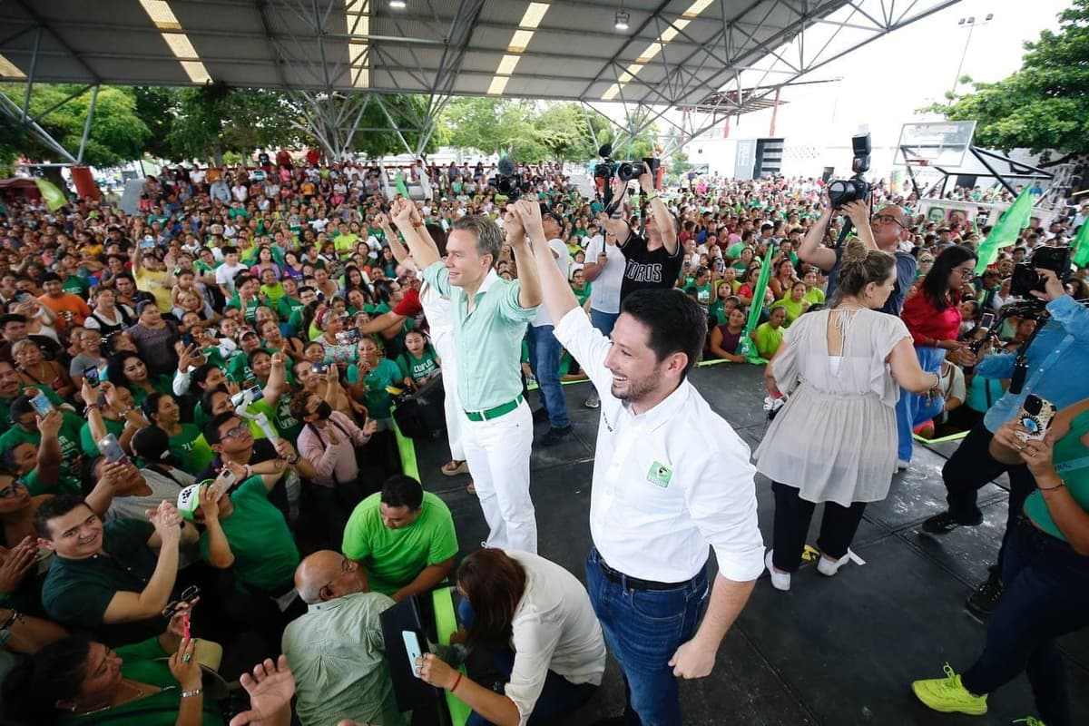 Recibe la gran familia verde a Manuel Velasco en Quintana Roo: Renán Sánchez