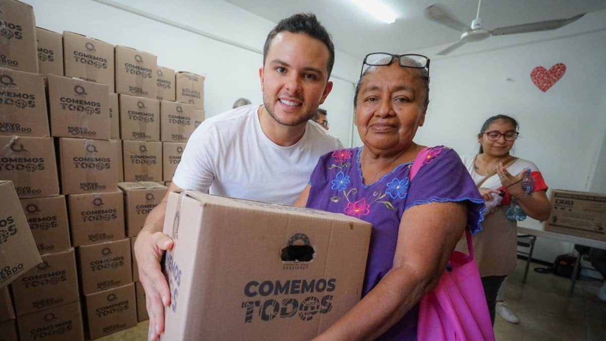 Da “Mujer es Vida” seguridad alimentaria a familias cancunenses y quintanarroenses: Pablo Bustamante