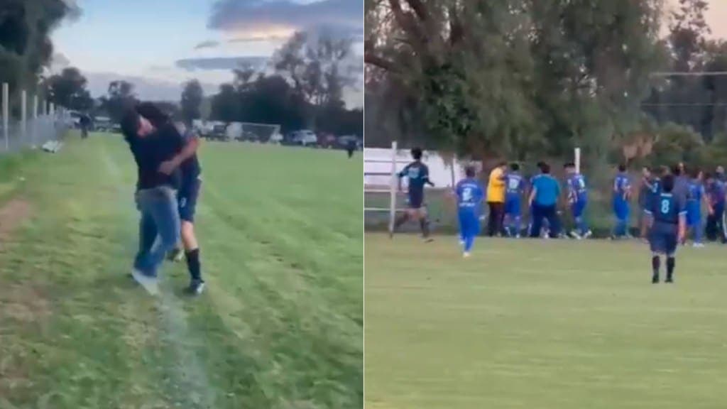 Video: Alcalde en Puebla protagoniza riña durante un partido de fútbol
