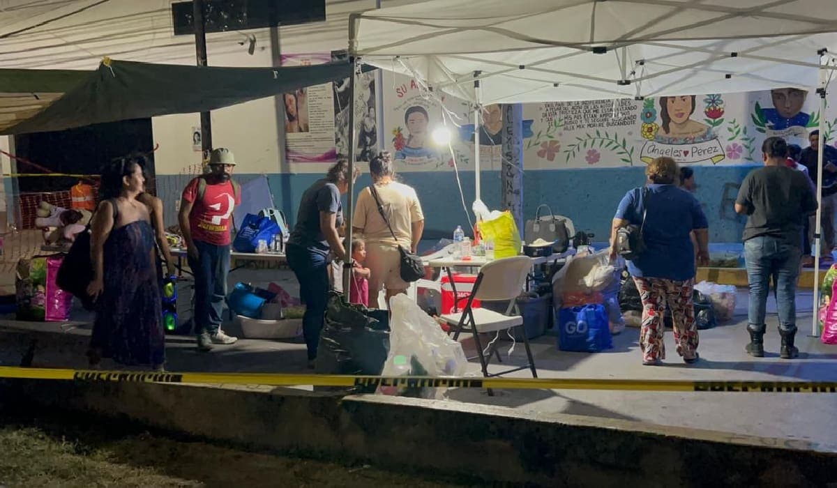 Retiran "Madres Buscadoras" campamento de protesta afuera de la Fiscalía General del Estado de Quintana Roo