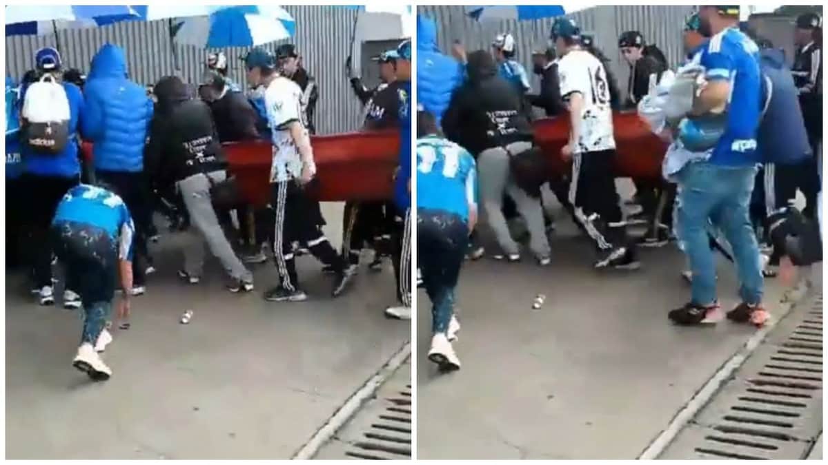 Video: Suspenden a aficionados colombianos por meter ataúd con muerto al estadio