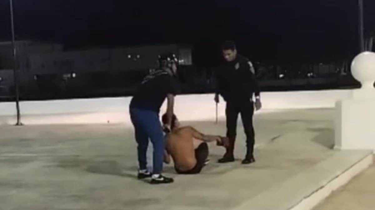 Denuncian presunto abuso policiaco en detención de supuesto asaltante en Cozumel