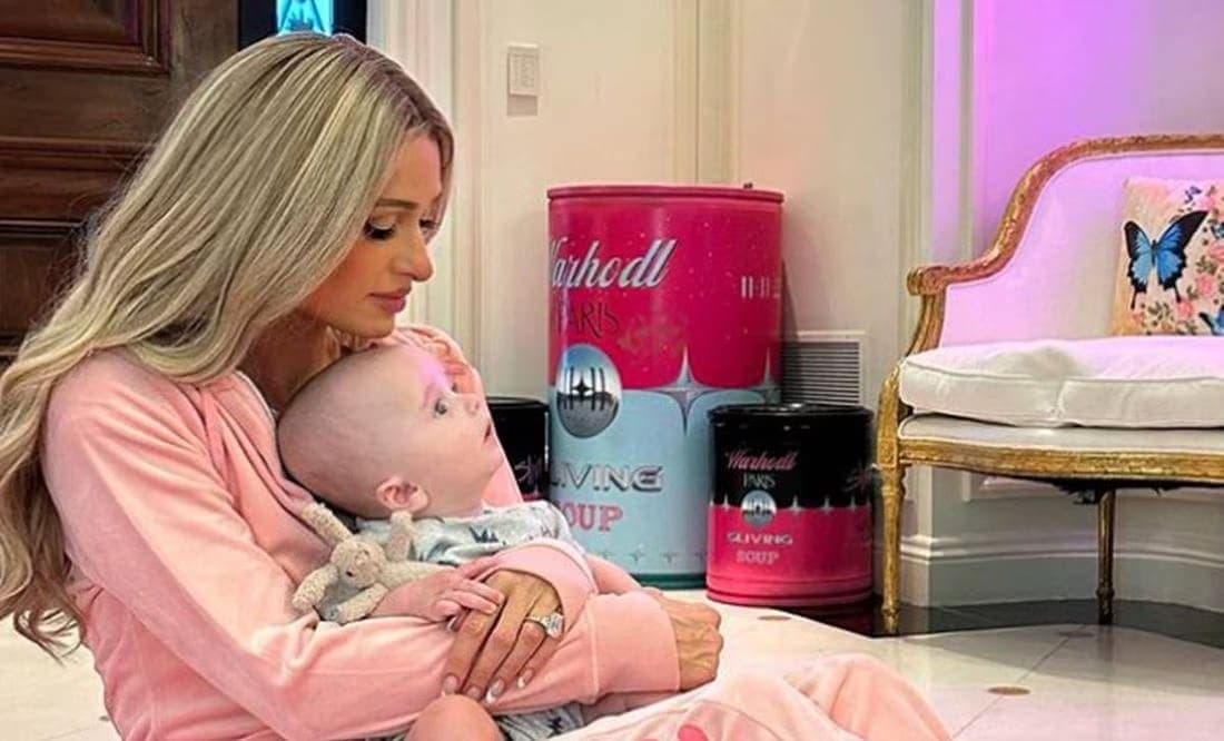 Bebé de Paris Hilton desata comentarios en redes: "su cabeza es muy grande"