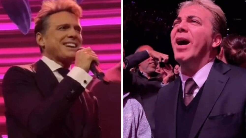 Video: Cristian Castro disfrutó en primera fila el concierto de Luis Miguel en Argentina