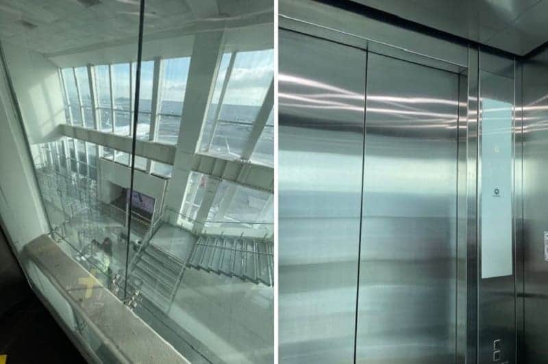 ¡Ahora en el AICM! Usuarios se quedan encerrados en elevador