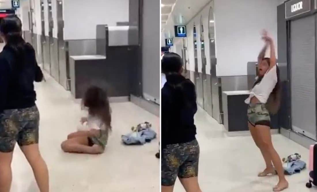 Usuarios critican a joven que enfureció tras cancelarle vuelo