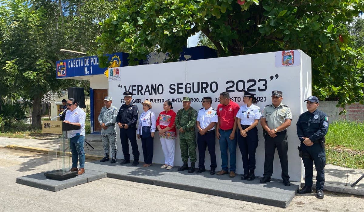 Activan operativo vacacional de seguridad en Felipe Carrillo Puerto, a la mitad del periodo de asueto